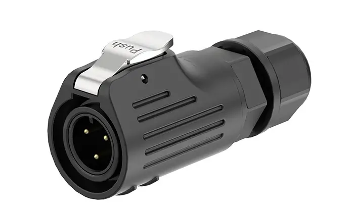 LP12 Screw Type Waterproof Connectors 3 Pin 5A Power Panel Waterproof Connector Aviation Plug Socket