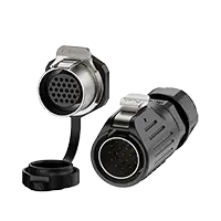 LP24 Panel Mount Power Waterproof Connector 24 Pin Aviation Plug Connector Socket Solder Type