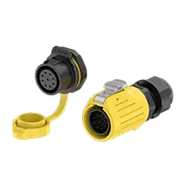 LP20 9Pin Yellow Solder Type Aviation Plug Waterproof Connector 5A Power Panel All Plastic
