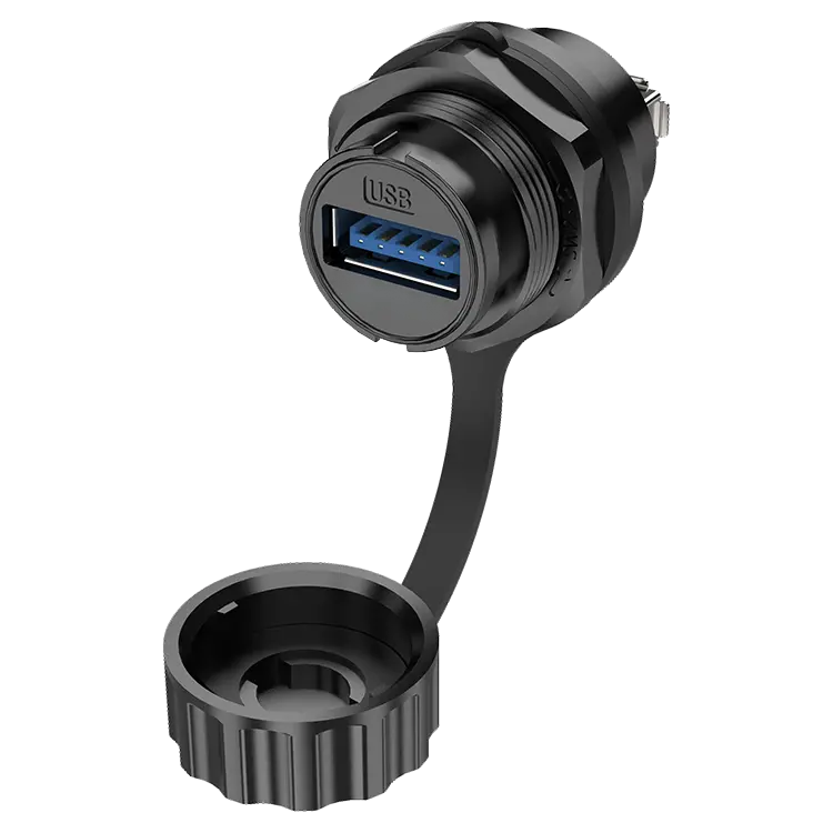 SCJ-USB3.0 Device Panel Waterproof Connector Waterproof Aviation Plug Female Socket