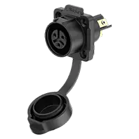 LP12 3 Pin Flange Waterproof Plug Connectors Screw Connection Type All Plastic Waterproof Connector Aviation Plug Socket