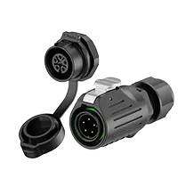 LP16 5A Power Waterproof Plug Connectors Panel 5 Pin All Plastic Reverse Mounting Aviation Plug Socket