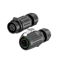 LP16 4 Pin Waterproof Plug Connectors Wire to Wire Circular Connector Aviation Plug Socket 10A Power