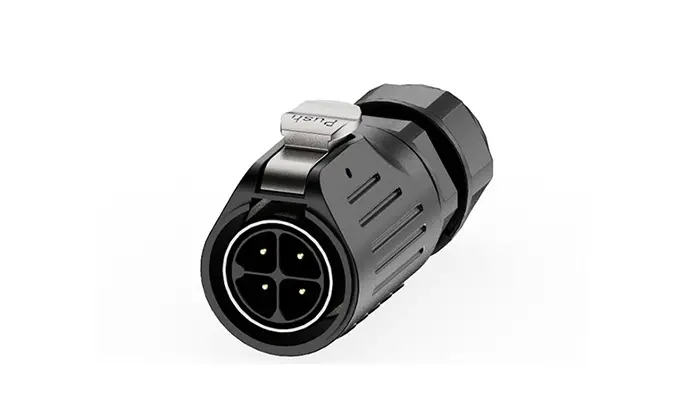 LP24 Panel Outdoor Waterproof Wire Connectors 4 Pin Waterproof Aviation Plug Solder Type