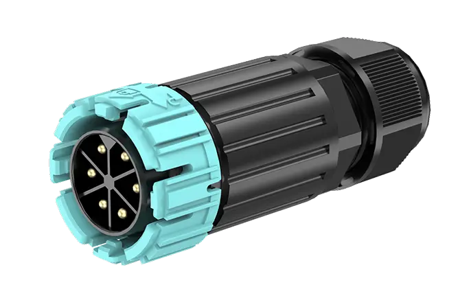 M28MP 6 Pins Male Female Waterproof Connector Front Panel Waterproof IP68 Cable Connector