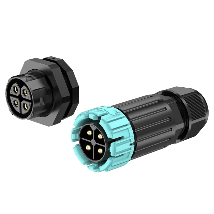 M28MP 4 Pins Circular Connector Electrical Male Female Waterproof Connector Front Panel IP68 Waterproof Cable Connector