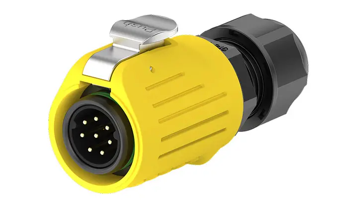 LP16 5A Power Yellow Waterproof Connector Panel 8 Pin Waterproof Plug and Socket Connector