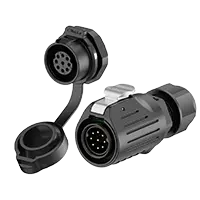 LP16 5A Power Waterproof Connector Panel 9 Pin All Plastic Reverse Mounting Aviation Plug Connector Socket