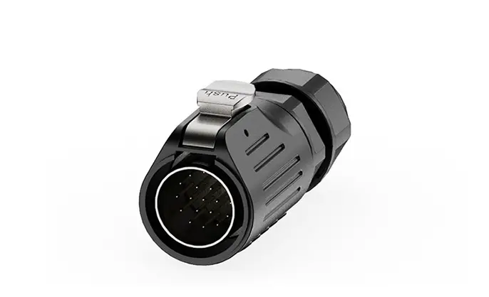 LP24 Panel Mount Power Waterproof Connector 24 Pin Aviation Plug Connector Socket Solder Type