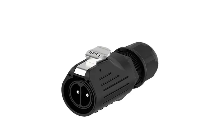 LP28 Waterproof Connector 2 Pin All Plastic Circular Plastic Wire Connector Screw Connection Aviation Plug