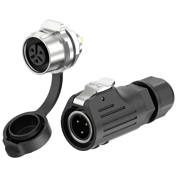 LP12 Solder Type 3Pin 5A Power Panel Waterproof Connector Plastic+Metal Aviation Plug Socket