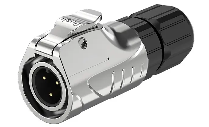 LP12 Screw Type Waterproof Wire Connectors 5A Power Panel Waterproof Connector Aviation Plug All Metal
