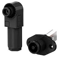 SCJ Screw Hole Single Core Energy Storage Connector Black Negative IP67 Waterproof 70A Rotatable Energy Storage Connector