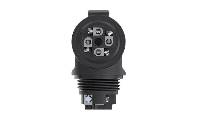 M20T IP68 Waterproof 3 Way T Shape Connector 4 Pin Three Way Screw Type Waterproof Outdoor Cable Connector