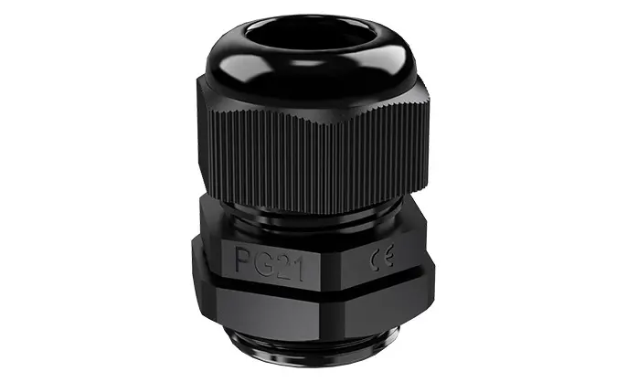 PG21 Cable Gland Waterproof Wire Connectors Plastic