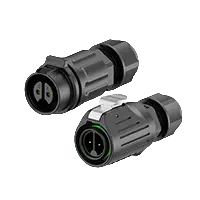 LP16 Screw Waterproof Wire Connectors 2 Pin Wire to Wire Circular Connector Aviation Plug 10A Power