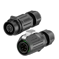 LP16 5A Power Solder Type Waterproof Connector Reverse Mounting Aviation Plug Circular Plastic Wire Connector 5 Pin