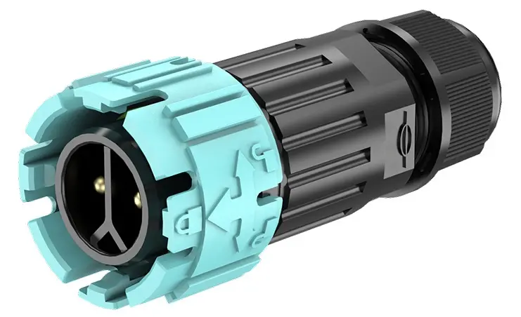 M19MF Circular Connector 2 Pin Wire to Wire Cable Connectors Waterproof Screw Male Female Waterpoof Connector IP68