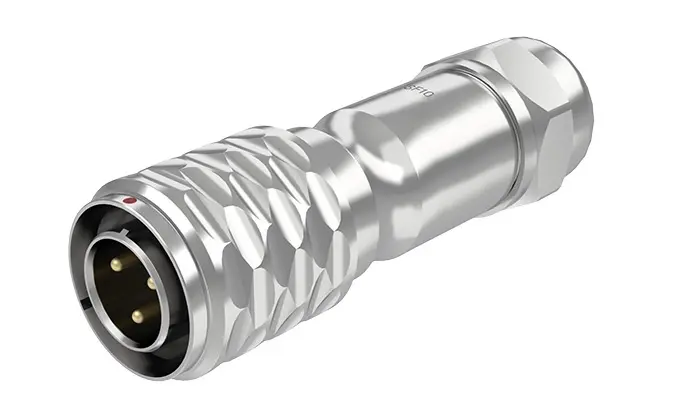 SF10 3 Pin Circular Connector Electrical Industrial Waterproof Connector IP67 Push-Pull All Metal