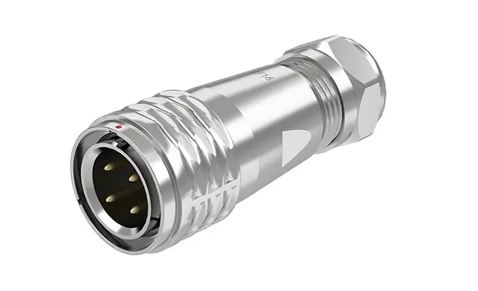 SF16 4 Pin Standard Circular Connector Waterproof Wire Connectors IP67 Push-Pull All Metal