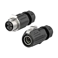 LP20 2Pin Solder Type Waterproof Connector Wire to Wire Circular Connector 20A Power Metal + Plastic