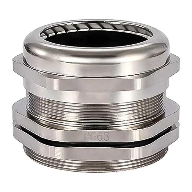 PG63 Cable Gland Outdoor Cable Connector Metal 42-52mm