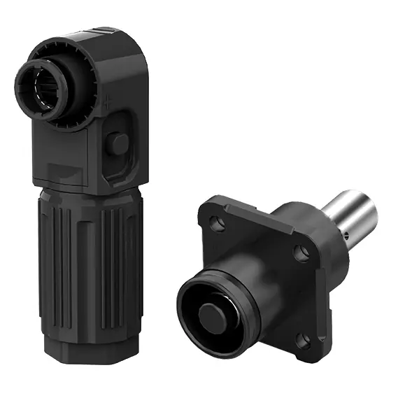 SCJ Crimp Socket Energy Storage Plug Connectors Black Negative IP67 Waterproof 350A Rotatable Energy Storage Connector