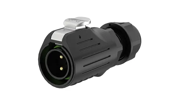 LP20 2Pin Screw Type Waterproof Wire Connectors Panel All Plastic 20A Power Panel Mount Connector