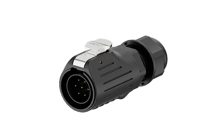 LP20 7 Pin Waterproof Connector Wire to Wire Solder Type 10A Power Panel All Plastic