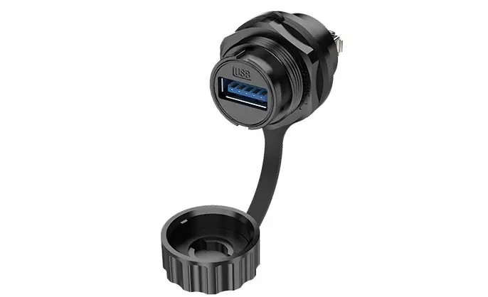 SCJ-USB3.0 Device Panel Waterproof Connector Waterproof Aviation Plug Female Socket