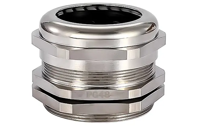 PG48 Cable Gland Circular Connector Electrical Metal 37-44mm