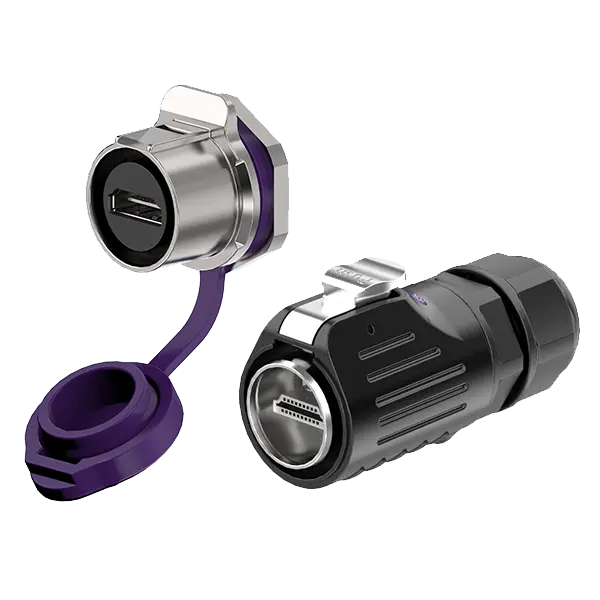 LP24-HDMI Device Waterproof Connector Panel Plug Connector Waterproof Aviation Plug