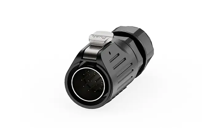 LP24 Industrial Waterproof Connector Wire to Wire 12 Pin Aviation Plug Standard Circular Connector Solder Type