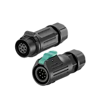 LP12 8Pin Circular Power Connector Types Aviation Plug Wire to Wire Solder Type All Plastic
