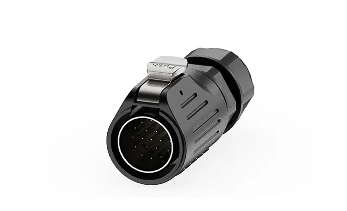 LP24 Outdoor Cable Connector 19 Pin Aviation Plug Circular Connector Electrical Solder Type