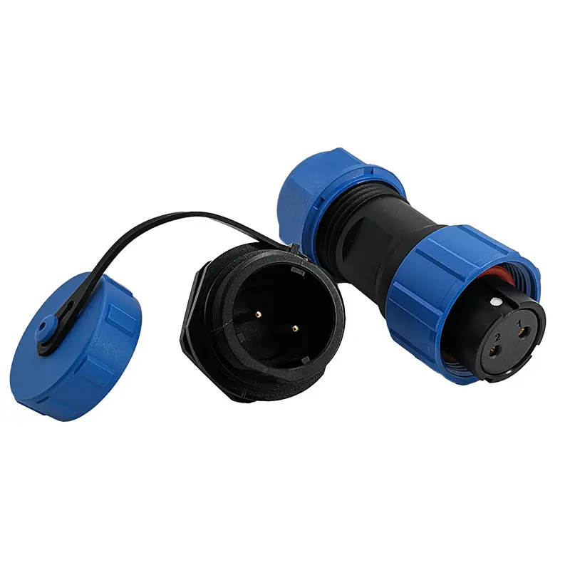 SP17 2 Pin Circular Connector Electrical Panel Mount Power Connector IP68