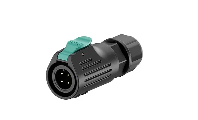 LP12 Solder Type 4Pin 5A Waterproof M12 Connector Power Panel Waterproof Connector Aviation Plug Socket
