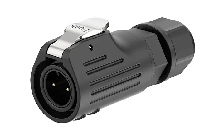 LP12 2 Pin Panel Outdoor Waterproof Wire Connectors Aviation Waterproof Connector Screw Connection Type All Plastic