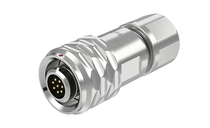 SF8 8 Pin Standard Circular Connector Industrial Waterproof Connector IP67 Push-Pull All Metal