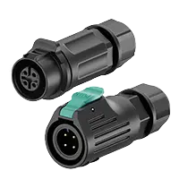 LP12 Waterproof Connector 4 Pin Solder Type Straight Circular Connector All Plastic Aviation Plug Socket