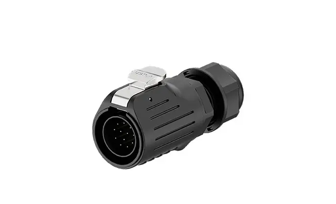 LP20 12Pin Solder Type Waterproof Plug Connectors 5A Power Panel All Plastic