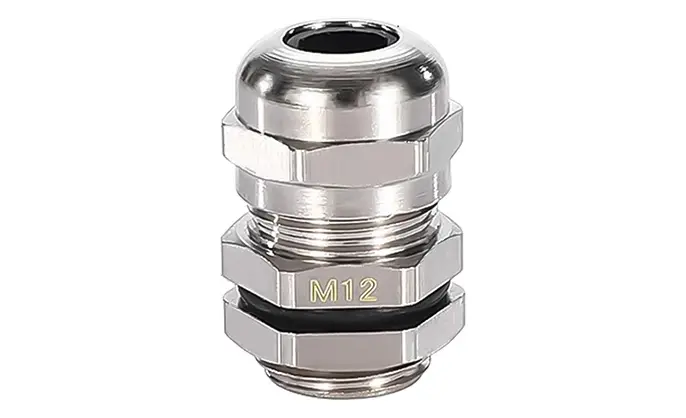 IP68 Industrial Cable Gland M12 Waterproof Plug Nylon Metal 3-6.5mm
