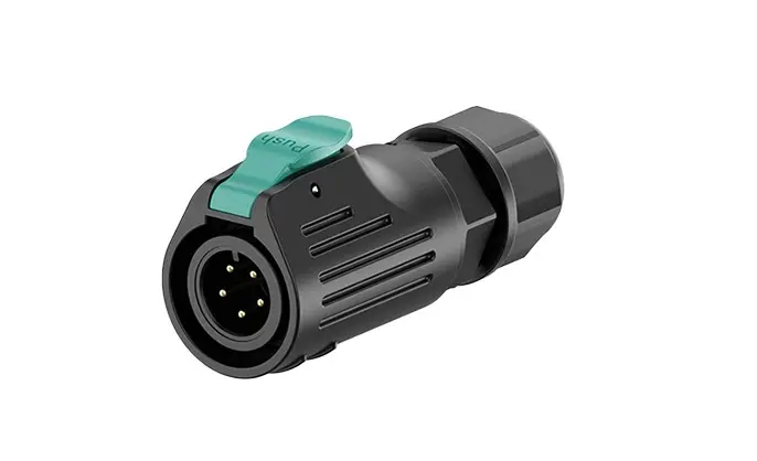 LP12 5 Pin Waterproof Connector Solder Type Straight Circular Connector All Plastic Aviation Plug Socket