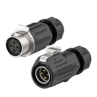 LP20 4Pin Solder Type Waterproof Connector Wire to Wire Circular Connector 20A Power Metal + Plastic