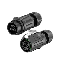 LP16 Outdoor Waterproof Electrical Wire Connector 3 Pin Wire to Wire Circular Connector Aviation Plug Socket 10A Power