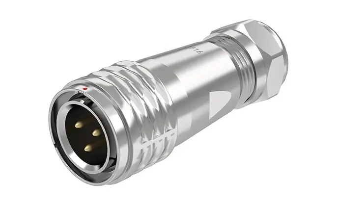 SF16 3 Pin Standard Circular Connector Waterproof Wire Connectors IP67 Push-Pull All Metal