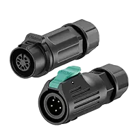 LP12 5 Pin Waterproof Connector Solder Type Straight Circular Connector All Plastic Aviation Plug Socket