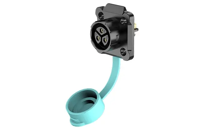 M23 Flange Outdoor Waterproof Electrical Wire Connector 3 Pin IP68 Power Waterproof Connector