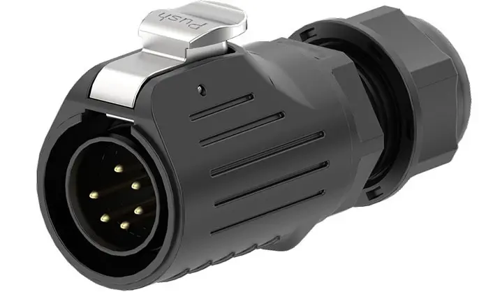 LP20 6 Pin Outdoor Waterproof Electrical Wire Connector Screw Type 10A Power Panel All Plastic