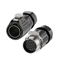 LP24 Waterproof Connector 24 Pin Aviation Plug Circular Connector Electrical Screw Connection Type